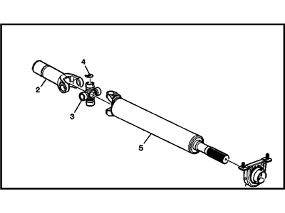 Chevy Silverado 2500 HD Drive Shaft - 25857886