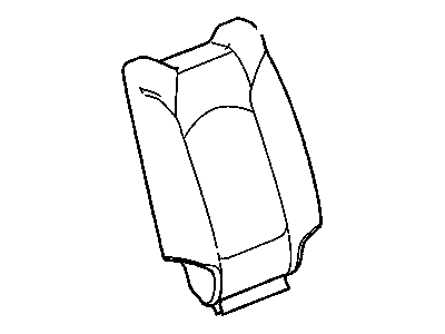 Buick 23460083 COVER,3RD ROW SEAT BACK(CHOCCACHINO)