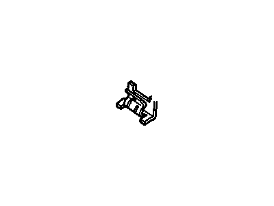 10113959 GM Window Trim Retainer Clip, Blue, Front Illustration 1 of 1