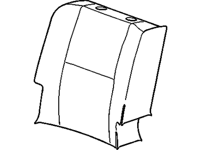 Chevy 20758056 COVER,REAR SEAT BACK(EBONY)