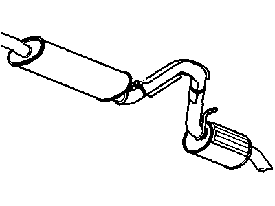 Chevy Trailblazer Muffler - 15847574