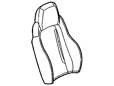19124772 GM Cover, Front Seat Back And Back Of Back, Passenger Side Illustration 1 of 1