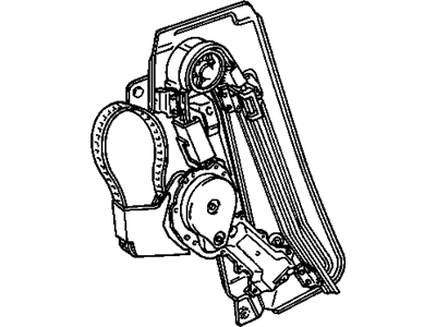 GM 16600991 Regulator, Driver Side 16600991 GM Regulator, Driver Side Illustration 1 of 1
