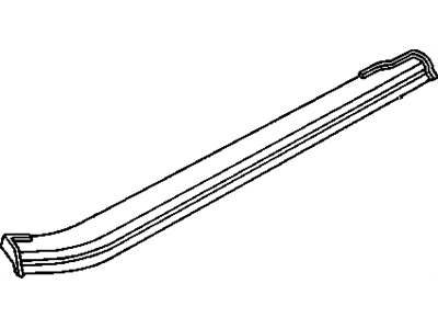 GM 20250976 Belt Molding, Front Passenger Side 20250976 GM Belt Molding, Front Passenger Side Illustration 1 of 1