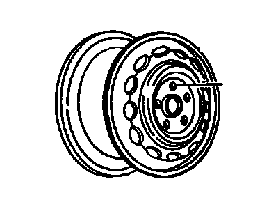Chevy Corsica Spare Wheel - 10083565