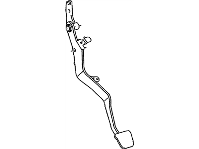 GM 19184489 Pedal, Engine Clutch 19184489 GM Pedal, Engine Clutch Illustration 1 of 1