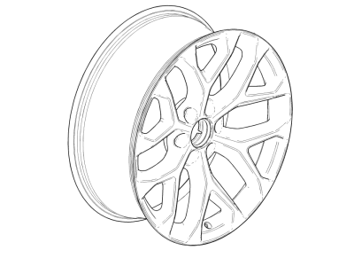 Chevy 84799392 WHEEL (KIT),ALUMINUM(INSTALL 0.40)(19.2 KG)(SPARE TIRE MUST BLACK ENAMEL FACTORY INSTALLED OR PURCHASED)