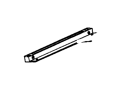 GM 20664112 Sash Channel Insulator, Front 20664112 GM Sash Channel Insulator, Front Illustration 1 of 1