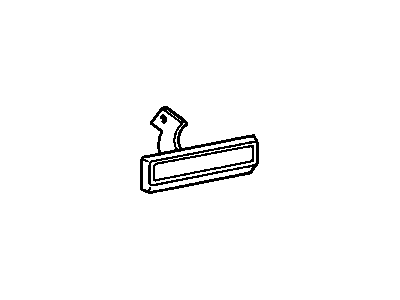 GM 16626760 Handle, Outside, Black; Charcoal, Passenger Side 16626760 GM Handle, Outside, Black; Charcoal, Passenger Side Illustration 1 of 1