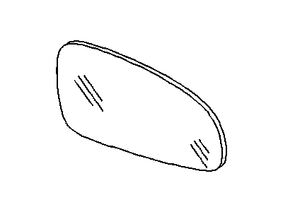 Chevy 96493579 MIRROR,OUTSIDE REAR VIEW (REFLECTOR GLASS ONLY)(PART OF 1)