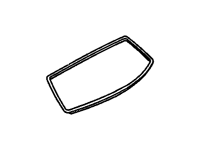 10189999 GM Reveal Molding, Black, Rear Illustration 1 of 1