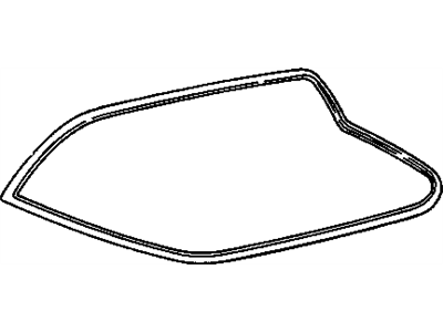 GM 9768068 Weatherstrip, Black, Rear 9768068 GM Weatherstrip, Black, Rear Illustration 1 of 1