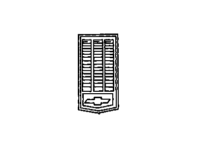 GM 14083968 Emblem, Front 14083968 GM Emblem, Front Illustration 1 of 1