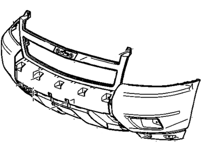 Chevy 25830185 Bumper Cover