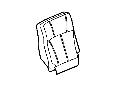 Chevy 89043435 COVER,REAR SEAT BACK(EBONY)(*KIT2)