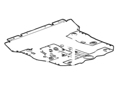 Chevy 39142248 INSULATOR,FRONT COMPARTMENT(INCLUDES 14,17,18)(INCLUDES OIL FILTER ACCESS COVER)