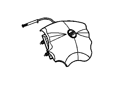 Buick 10386713 AIRBAG,STEERING WHEEL(NEUTRAL)(HAS A 50MM DIAMETER EMBLEM MADE OF SOFT MATERIAL W/BRIGHT CHROME; FOR 1ST DESIGN SEE 10338222)