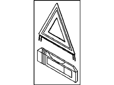 Chevy 96406718 REFLECTOR,DISABLED VEHICLE WARNING TRIANGLE(INCLUDES 3)(INSTALL 0.10)