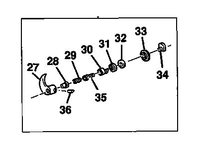 Chevy P20 Interior Door Handle - 15617125