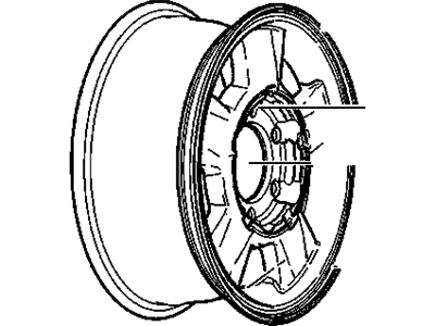 GM 9594990 Wheel, Alloy 9594990 GM Wheel, Alloy Illustration 1 of 1