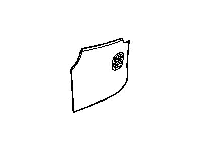 25860312 GM Extension, Floor Console, Front Driver Side Illustration 1 of 1