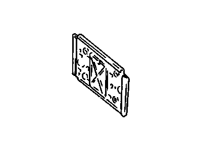 10024283 GM License Bracket, Front Illustration 1 of 1