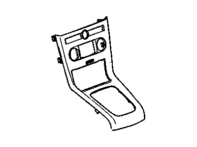 Chevy 22880037 COVER,FRONT FLOOR CONSOLE COMPARTMENT DOOR TRIM(INCLUDES 10-20)(NICKEL)