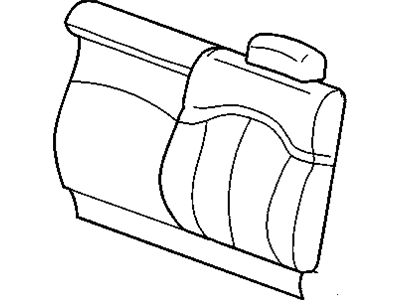 88936600 GM Cover, Am7 - Rear Folding Seat Back ("D" Trim) Illustration 1 of 1