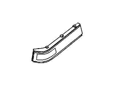 GM 16506124 Lens, Driver Side 16506124 GM Lens, Driver Side Illustration 1 of 1