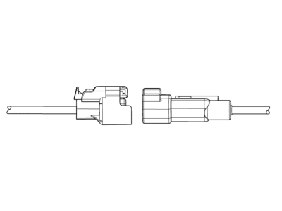 Cadillac 86792094 CONNECTOR KIT,ENGINE WIRING HARNESS(AIR CONDITIONING REFRIGERANT PRESSURE SENSOR)(BLACK)(3-WAY FEMALE)(W/LEADS)(SIDE ELECTRIC CODE: B1)