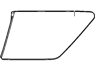 Cadillac 25818876 WINDOW,QUARTER(INCLUDES 3,4)(70% LIGHT TRANSMISSION)(W/LIFTGATE UPPER SENSOR)