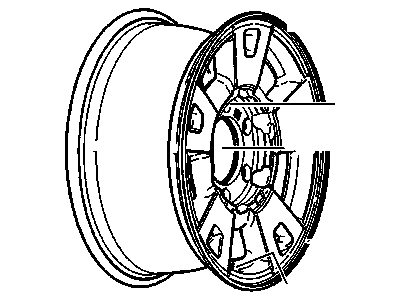 Chevy 9596603 Wheel, Alloy