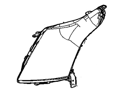 Cadillac 23315403 HEADLAMP,(INCLUDES 2-4,6-8)