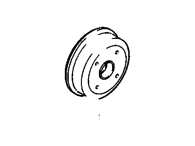GM 96055135 Brake Drum 96055135 GM Brake Drum Illustration 1 of 1