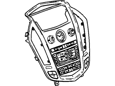 Cadillac 20848223 CONTROL,AMPLITUDE MODULATION/FREQUENCY MODULATION STEREO & CLOCK & CD PLAYER RADIO(INCLUDES 11)(ARGENT)