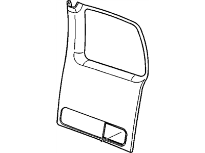 Chevy 15076965 PANEL,REAR DOOR TRIM(W/CARPET)(NEUTRAL)(IF REQUIRED DEALER TO ADD SPEAKER HOLE)
