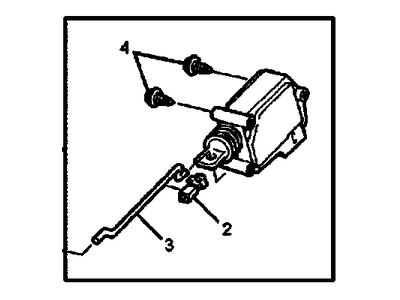 Pontiac Tailgate Lock - 92210033