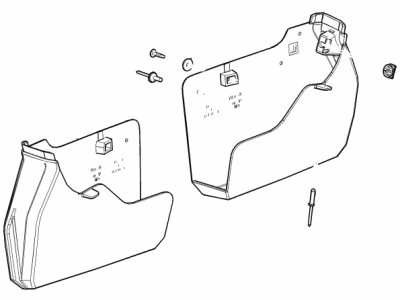84420655 GM Mud Guard, Rear Illustration 1 of 1