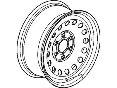 GMC 9598772 Wheel, Alloy