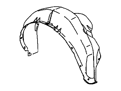 Saturn SL1 Fender Splash Shield - 21111963