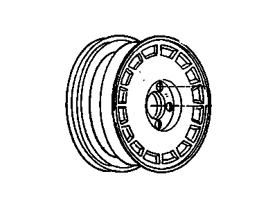 Cadillac 3634786 Wheel, Alloy