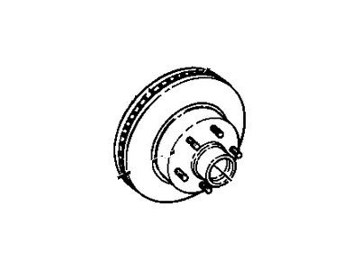 GMC 15981318 Hub & Rotor