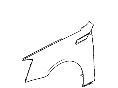 Cadillac 25927537 FENDER,FRONT(INCLUDES 2,4,23,24)