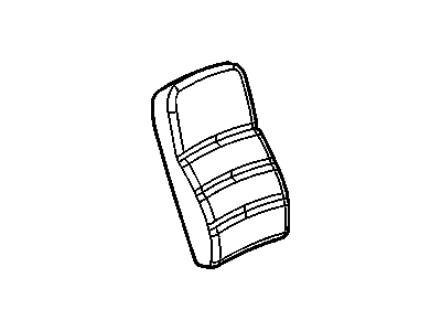 Chevy 19124887 COVER,PASSENGER SEAT BACK INSERT(EBONY)(NON PERFORMANCE)