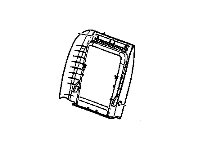 Chevy 15794410 PANEL,DRIVER SEAT BACK FINISH(TITANIUM)(W/O MAP POCKET)(W/SIDE AIRBAG)(W/O HOLES FOR LUMBAR)