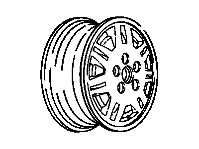 Chevy 10132887 Wheel, Alloy