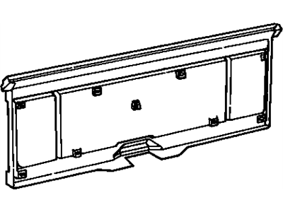 GM 22566691 Inner Panel, Bottom Top 22566691 GM Inner Panel, Bottom Top Illustration 1 of 1
