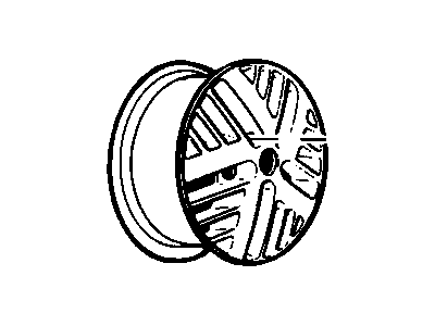 Pontiac 10041968 WHEEL, ALUMINUM REAR (1986 N96)(LIGHT CHESTNUT)