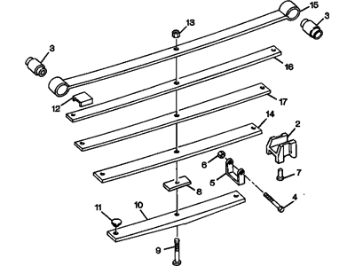 Cadillac 15032521 Leaf Spring