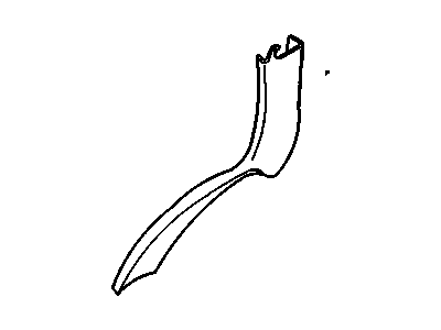 GM 22597608 Sail Panel Trim, Rear Upper Passenger Side 22597608 GM Sail Panel Trim, Rear Upper Passenger Side Illustration 1 of 1